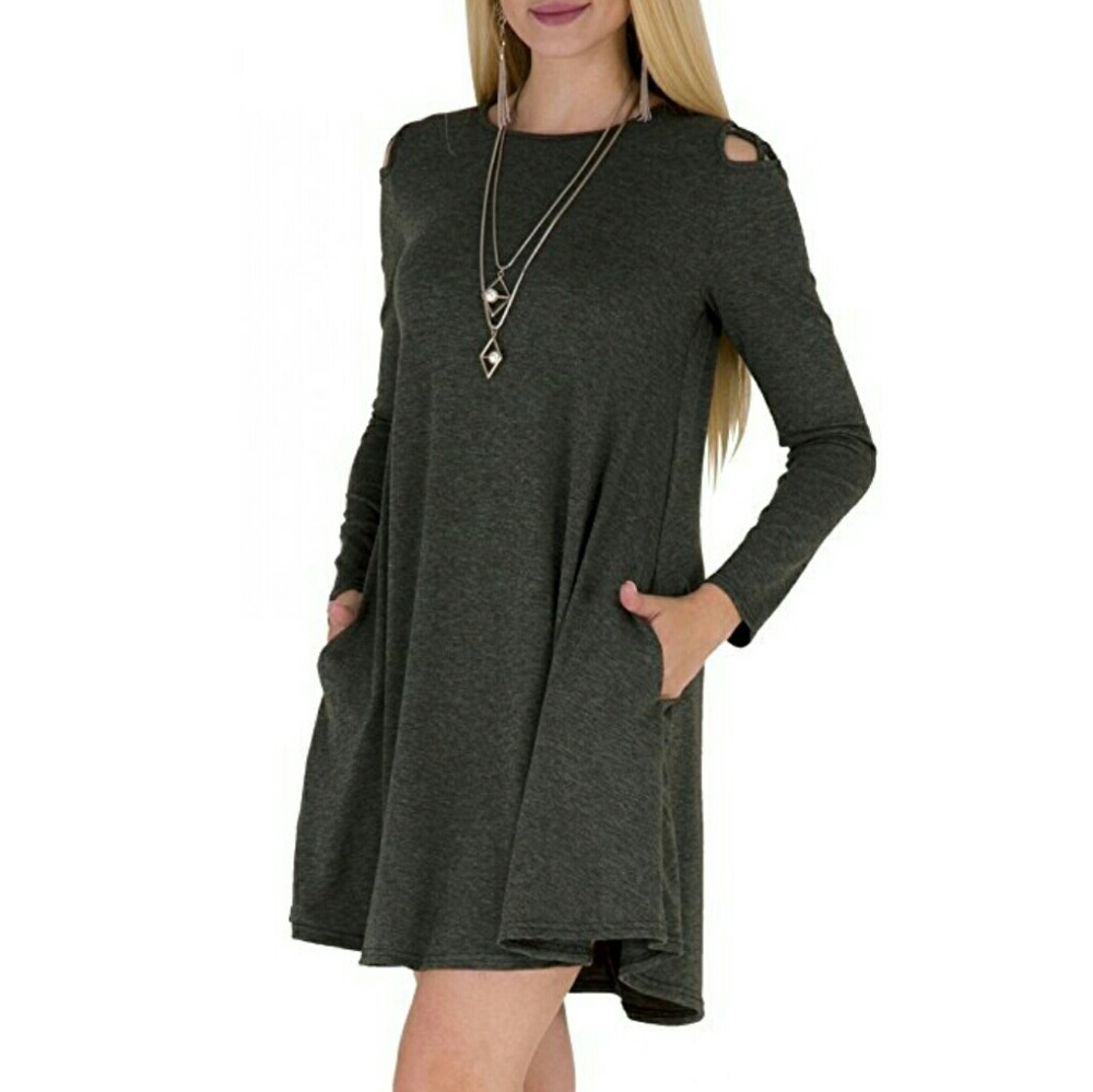 NEW  Swing Dress w/Pockets